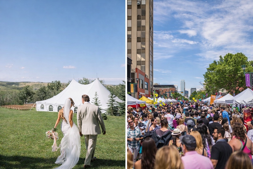 Fanback event Chairs at De Winton Community Hall
